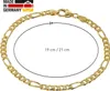 trendor 51398 Armband Silber 925 Goldplattiert Figaro Breite 4,3 mm 6 Produktbild-Vorschau