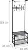 Porte-manteau avec porte-chaussures, RD9611 Voir les images du produit 4