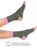 OCERA 10 Paar Damen Socken mit buntem Streifen-Muster - Gr. Produktbild-Vorschau 2