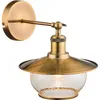 Globo Lighting Wandleuchte Metall bronzefarben, Glas, BxH: Produktbild-Vorschau 1