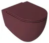INFINITY WC-Sitz SLIM, Soft Close, Easy Take, Matt Maroon Produktbild-Vorschau 4