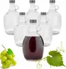 6 x 1L Flasche mit Schraubverschlüss Weinballon Glasballon Produktbild-Vorschau 1