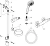 Hansgrohe Combiné de douche Croma 100 Multi/Ecostat Comfort Voir les images du produit 5