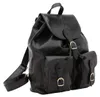 Damen Rucksack Echtleder Rindsleder Verstellbarer Kordelzug Produktbild-Vorschau 2