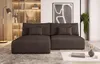 Easy4You Braun Ecksofa Modulo Kord in L-Form 210x69x152 cm Produktbild-Vorschau 1