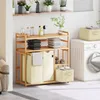 AdelDream Wäschekorb 4 Fächer 2 Regale Wäschesammler 140L Produktbild-Vorschau 5