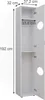 Wäscheschrank  Vicco Irma Weiß 37.2 x 192 cm, Model 51826 Produktbild-Vorschau 3