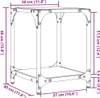vidaXL Couchtische mit Glasplatte 2 Stk. Transparent Produktbild-Vorschau 7