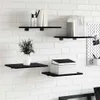 vidaXL Półka 4 szt. Czarna 40 x 30 x 1,5 cm Materiał Podgląd zdjęcia produktu 2