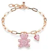 SWAROVSKI bransoletka damska niedźwiedź różowy TEDDY Podgląd zdjęcia produktu 1