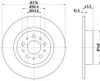 2 Bremsscheiben voll Ø 59 mm 10 mm HELLA passend für u.a. Produktbild-Vorschau 5