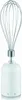 A white hand blender with a silver whisk attachment is shown against a white background. Produktbild-Vorschau