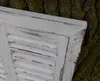 Wandspiegel a. Holz m. Fensterläden Shabby Antikweiß 60 x Produktbild-Vorschau 3
