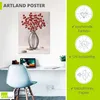 ARTland Poster Dekorative rote Herbstblumen Größe: 60x80 cm Produktbild-Vorschau 3