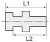 Riegler Schottverschraubung, G 1/4 a., G 1/8 i., Edelstahl Produktbild-Vorschau 2