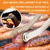 2 Stück Grillzange zum Wenden von Würstchen, Küchenzange Produktbild-Vorschau 4