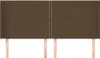 vidaXL Kopfteil mit Ohren Dunkelbraun 183x16x118/128 cm Produktbild-Vorschau 3