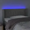 vidaXL LED Kopfteil Hellgrau 83x16x78/88 cm Samt Produktbild-Vorschau 4