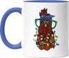 Thanksgiving Tasse Blau Truthahn Weihnachtsdekoration Produktbild-Vorschau 1