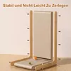 A cat scratching post with balls on a wooden floor. Produktbild-Vorschau
