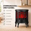 Luca Lighting LED krb čiernej farby s efektom plameňa – Náhľad obrázku produktu 2