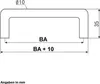 SOTECH Möbelgriff BG03 | Edelstahloptik | Lochabstand 128 Produktbild-Vorschau 6