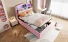 Letto imbottito per bambini 90x200, letto singolo in Anteprima dell’immagine prodotto 9