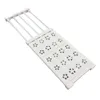 A white, extendable shelf for wardrobes, mounted without drilling, telescopic, 24 cm wide, 50-80 cm long. Anteprima dell’immagine prodotto
