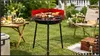 Grill ogrodowy okrągły na węgiel drzewny 35 cm przenośny Podgląd zdjęcia produktu 5