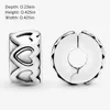 Pandora Moments Gereihte Herzen Clip Sterling Silber 791978 Produktbild-Vorschau 14