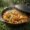 Outdoor Kochset mit Feuerstelle Ø36,5 cm aus Stahl mit Produktbild-Vorschau 9