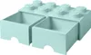 LEGO Aufbewahrungsbox, Türkis, Ziegelsteinform mit 8 Produktbild-Vorschau 10