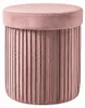 riess-ambiente Hocker ÉLAN 40cm rosa Samt runder Sitzhocker Produktbild-Vorschau 10