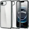 A clear protective case for an iPhone is shown, with the phone inside. Voir les images du produit