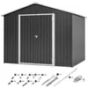 Geräteschuppen Gerätehaus Metall Fundament Gartenhaus Produktbild-Vorschau 10