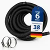 HAF Hochwertiger Pool Schwimmbadschlauch 38mm Schwarz 6 Produktbild-Vorschau 1