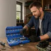 Steckschlüsselsatz 46 teilig 1/4 CrV S2 Bits Ratsche 72 Produktbild-Vorschau 13