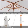 Outsunny Parasol de jardin extšŠrieur Parasol rectangulaire Voir les images du produit 4