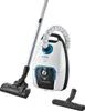A Bosch vacuum cleaner with its accessories, displayed against a white background. Anteprima dell’immagine prodotto