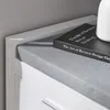 SoBuy Schuhbank FSR74-W mit grauem Stoffpolster und Buch 'The Art of Reverse Design Thinking' Produktbild-Vorschau