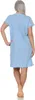 Damen Nachthemd Sleepshirt Nachtwäsche; Blau/L/40 Produktbild-Vorschau 4