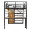 Flieks Lit superposé 140x200cm avec bureau et étagère, lit Voir les images du produit 6