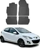 2007-2014 Mazda 2 Fußmatten Gummi Schwarz 4 tlg Produktbild-Vorschau 1