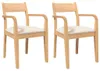 vidaXL Chaises de salle à manger avec coussins 2 pcs. Voir les images du produit 1