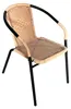 Aga Gartenstuhl RATAN Dunkelgrau/Beige Produktbild-Vorschau 1