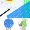 Buchstabenschablonen Set, 4-teilig, Kunststoff, Produktbild-Vorschau 4