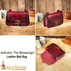 Gürteltasche aus Leder mit Flechtrand "Aelindra" - Rotbraun Produktbild-Vorschau 6