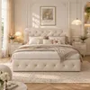 Letto imbottito INONEFT, 140x200 cm, con spazio Anteprima dell’immagine prodotto 1