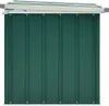A green garden storage box with a gray roof. Náhľad obrázku produktu