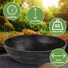 Runde bauchige 30 cm Pflanzschale für draussen, schwarz Produktbild-Vorschau 2